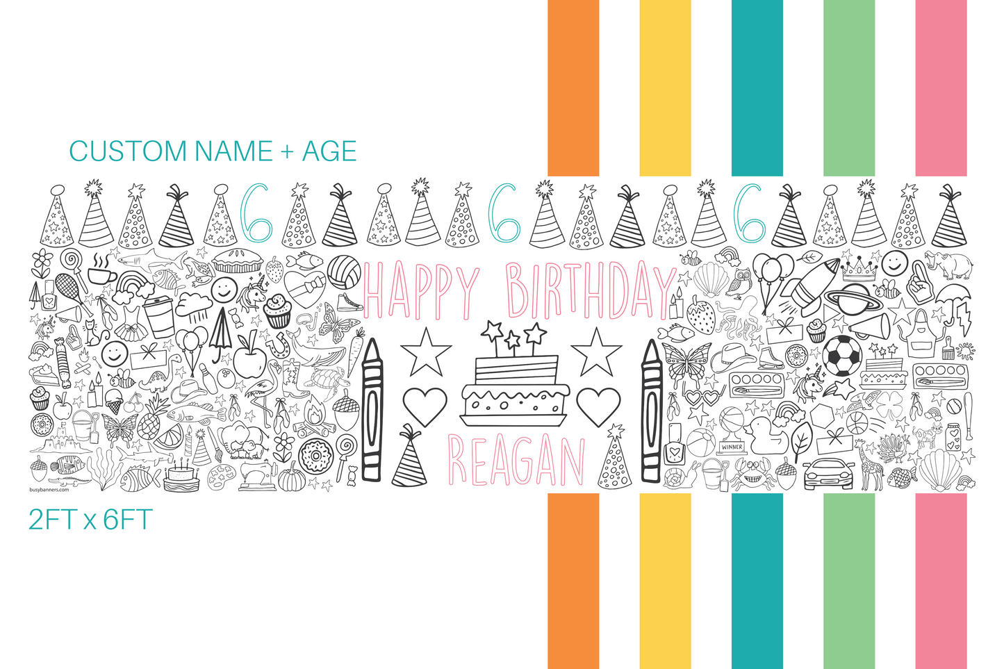Happy Birthday - Girl + Name/Age