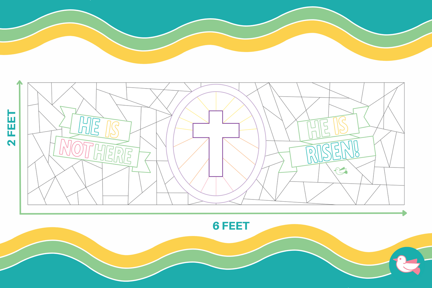 He Is Risen - Stained Glass