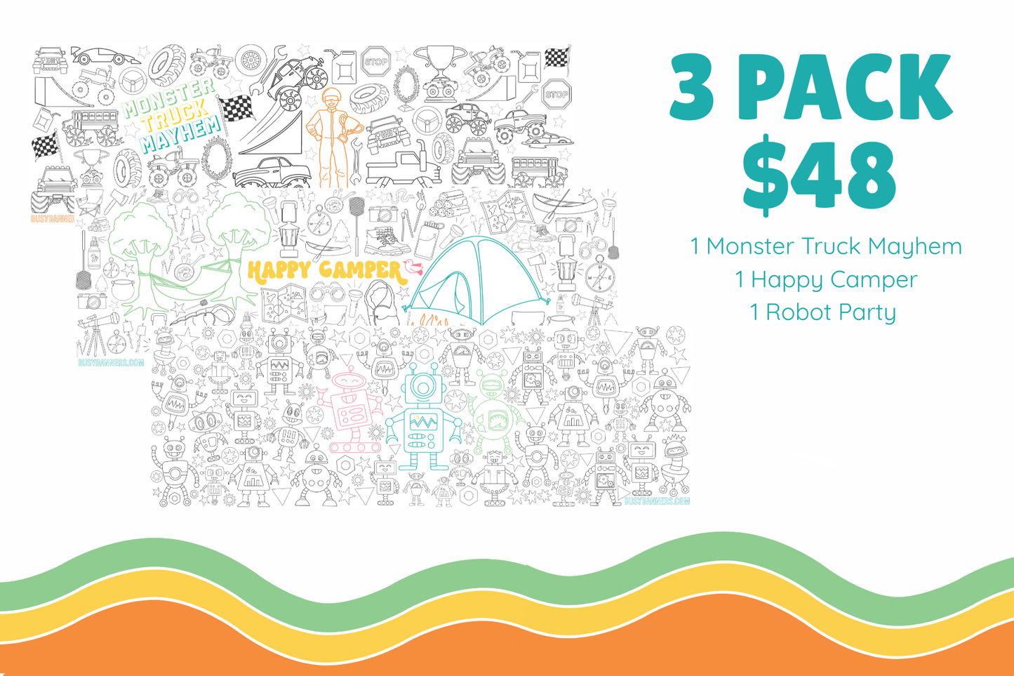 Boy Pack - 3 Banners