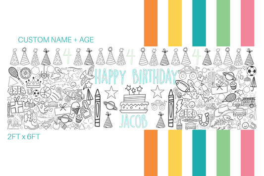 Happy Birthday - Boy + Name/Age