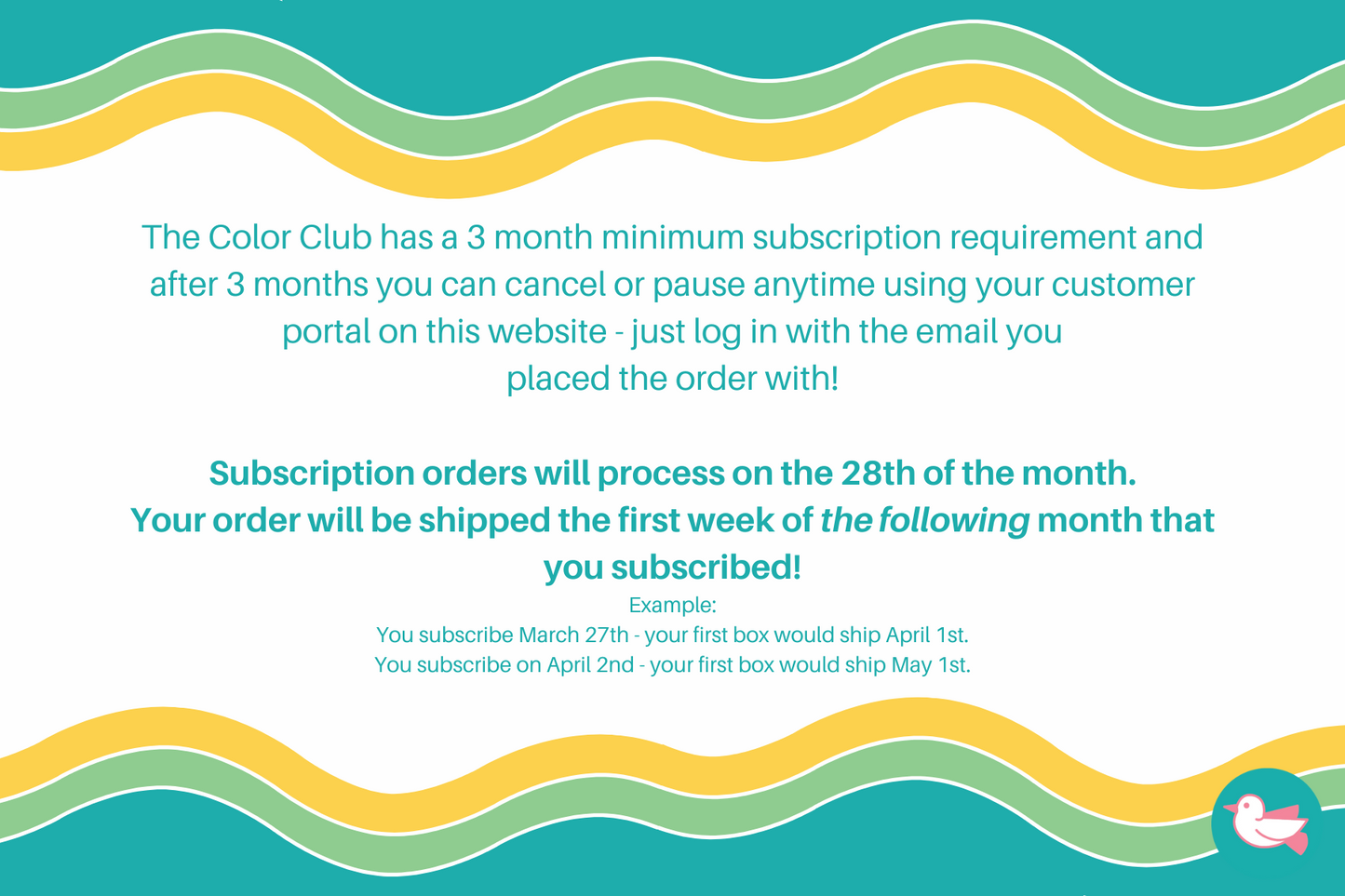 The Color Club - Monthly Subscription