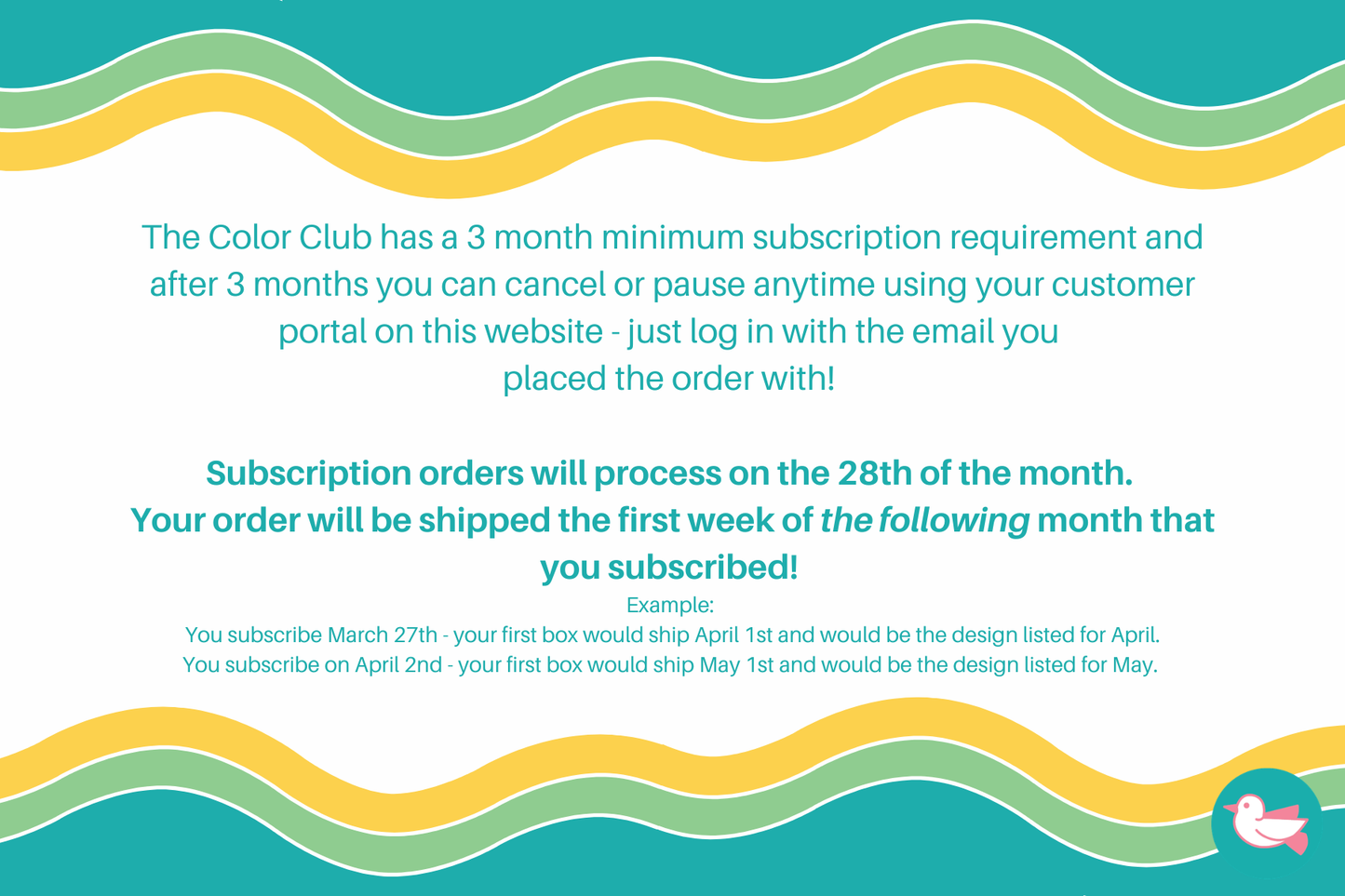 The Color Club - Monthly Subscription